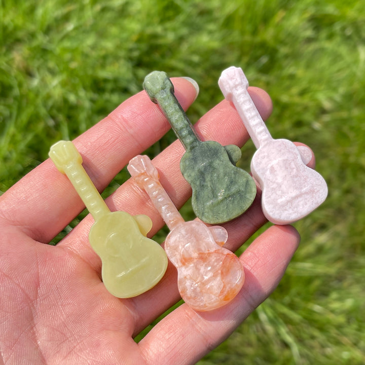 Natural Crystal Carving Guitar