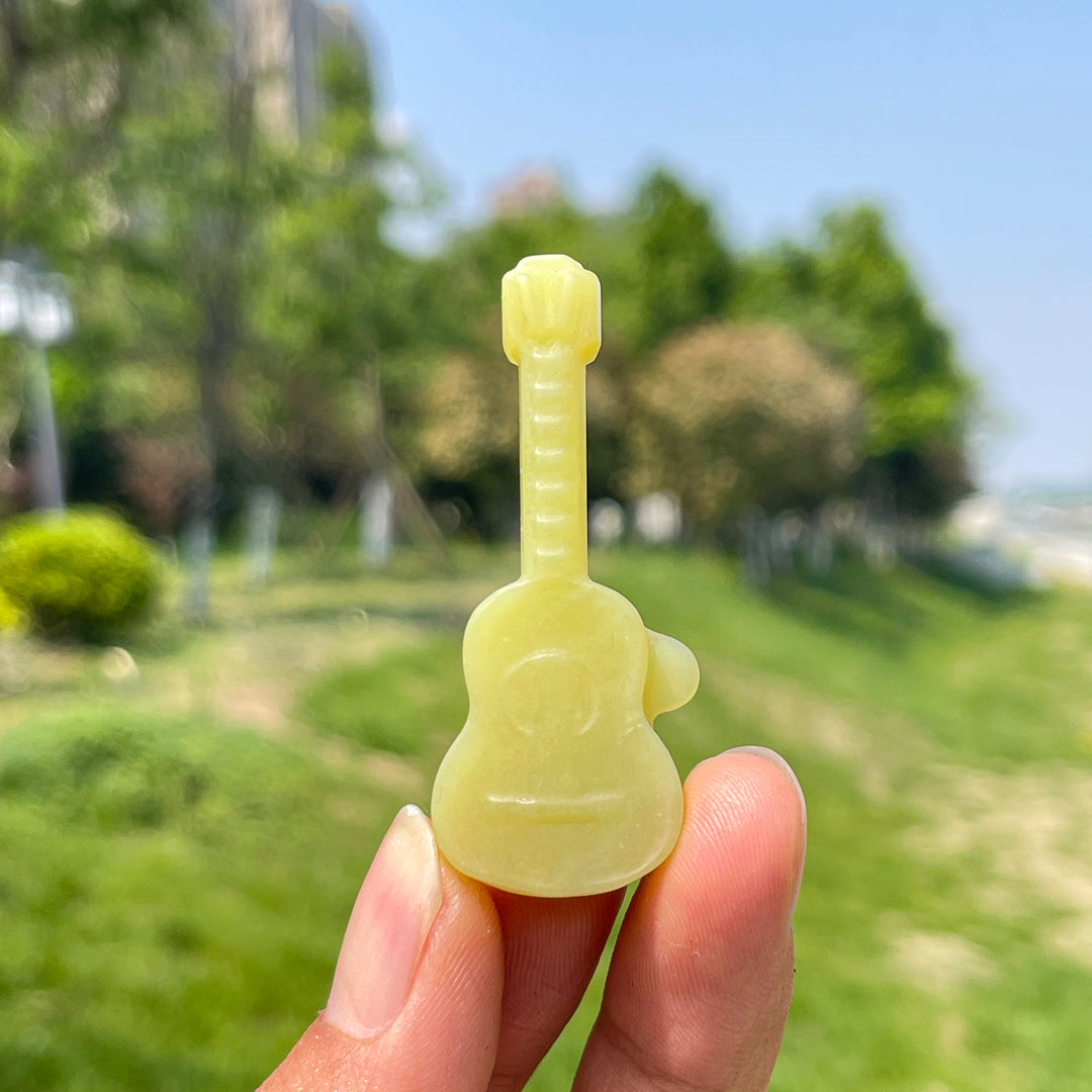 Natural Crystal Carving Guitar