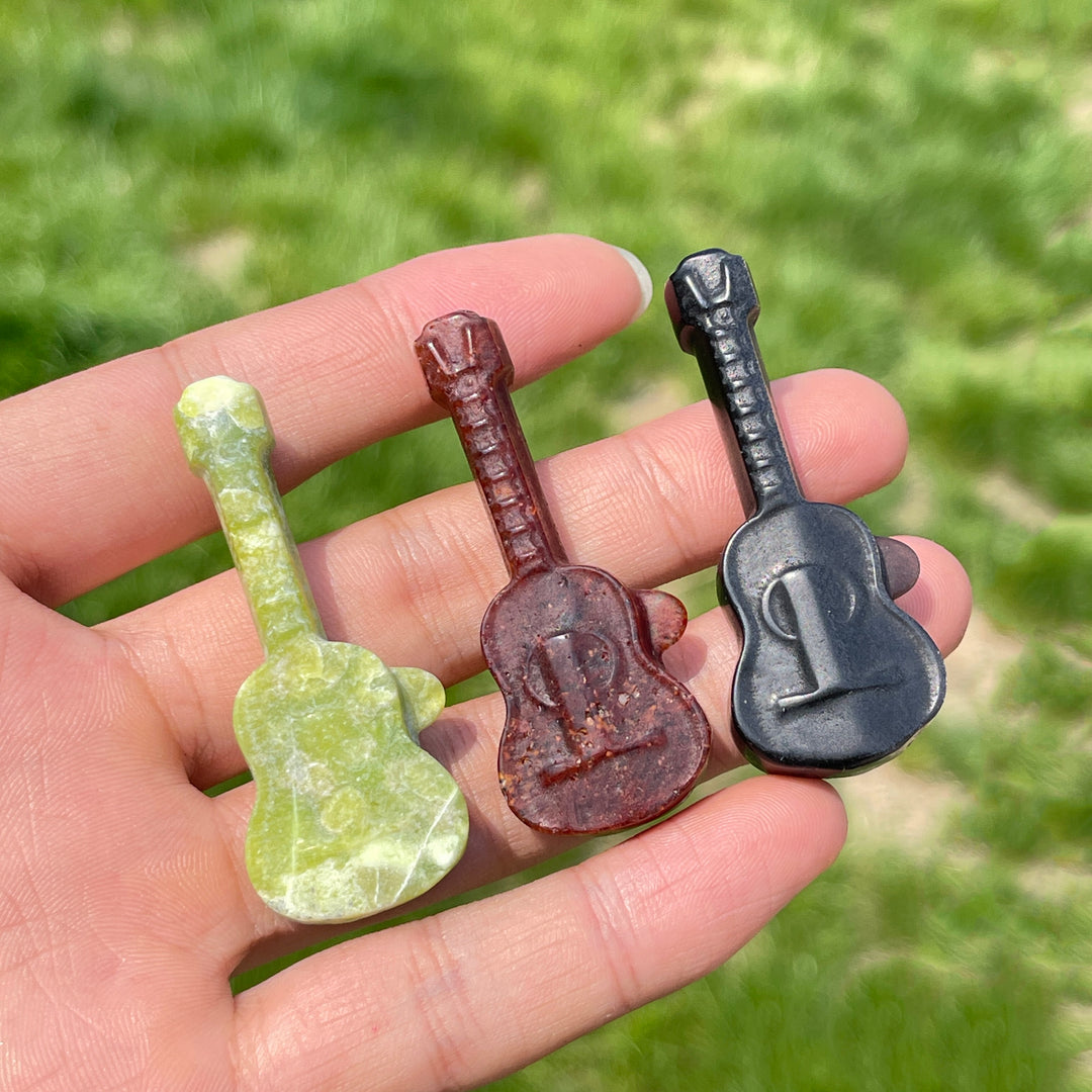 Natural Crystal Carving Guitar