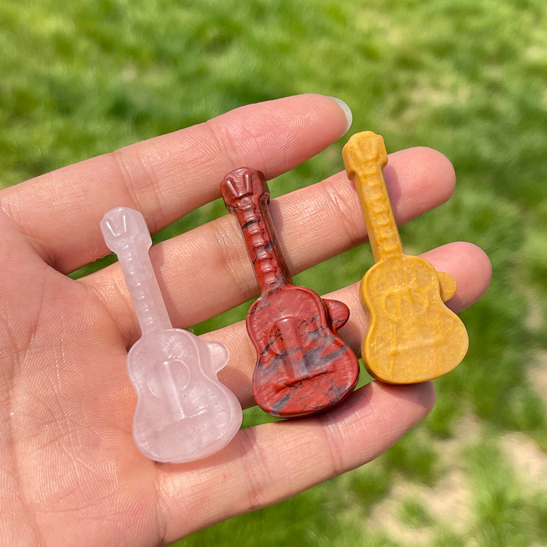 Natural Crystal Carving Guitar