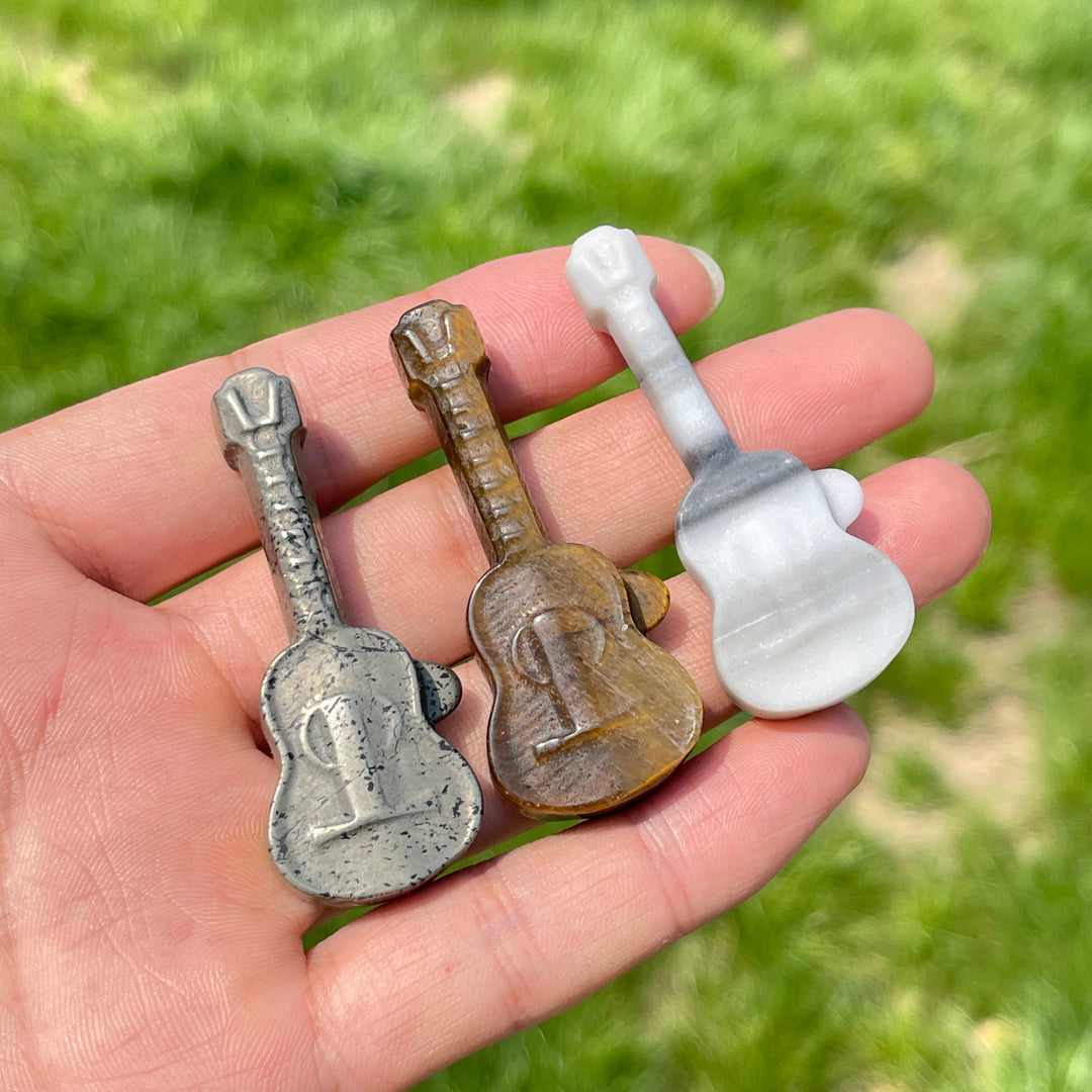 Natural Crystal Carving Guitar