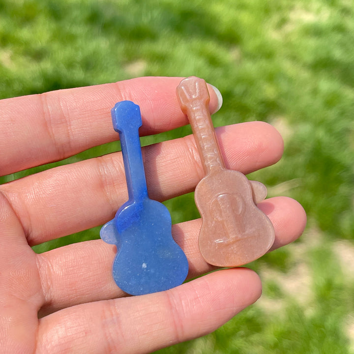 Natural Crystal Carving Guitar