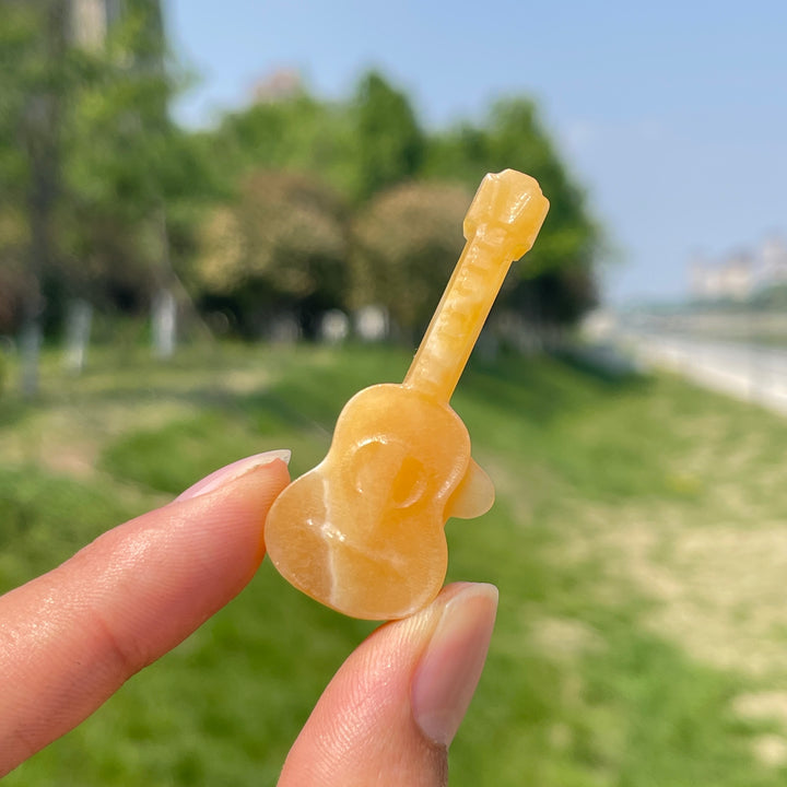 Natural Crystal Carving Guitar