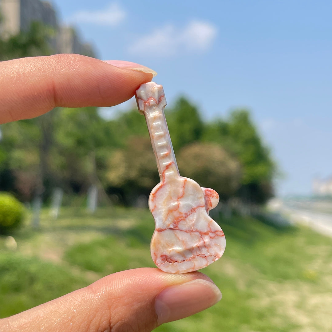 Natural Crystal Carving Guitar
