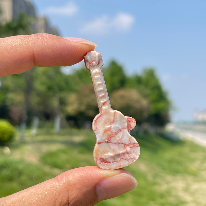 Natural Crystal Carving Guitar