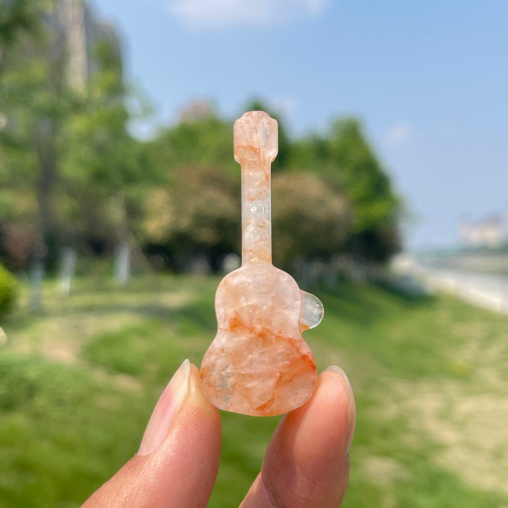 Natural Crystal Carving Guitar