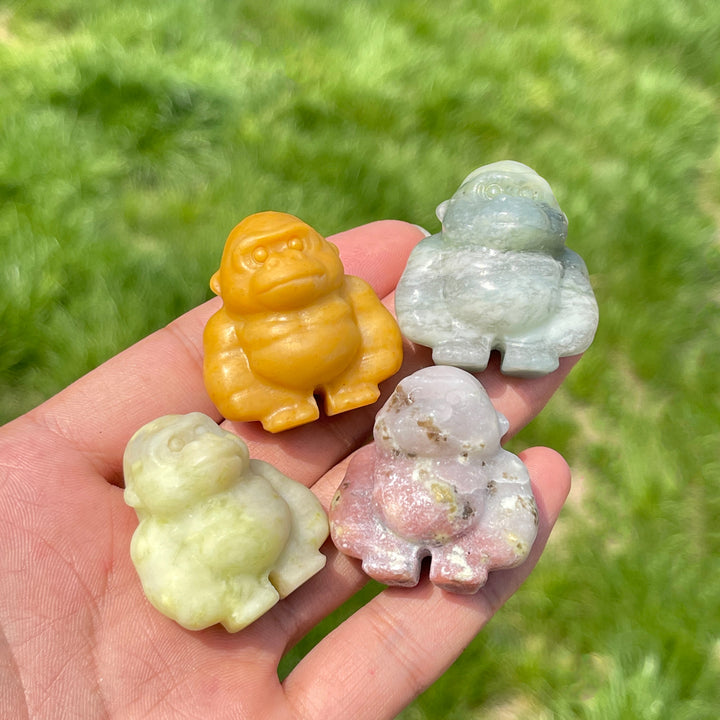 Natural Crystal Carving Gorilla
