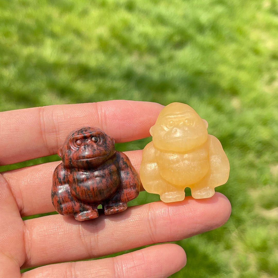 Natural Crystal Carving Gorilla