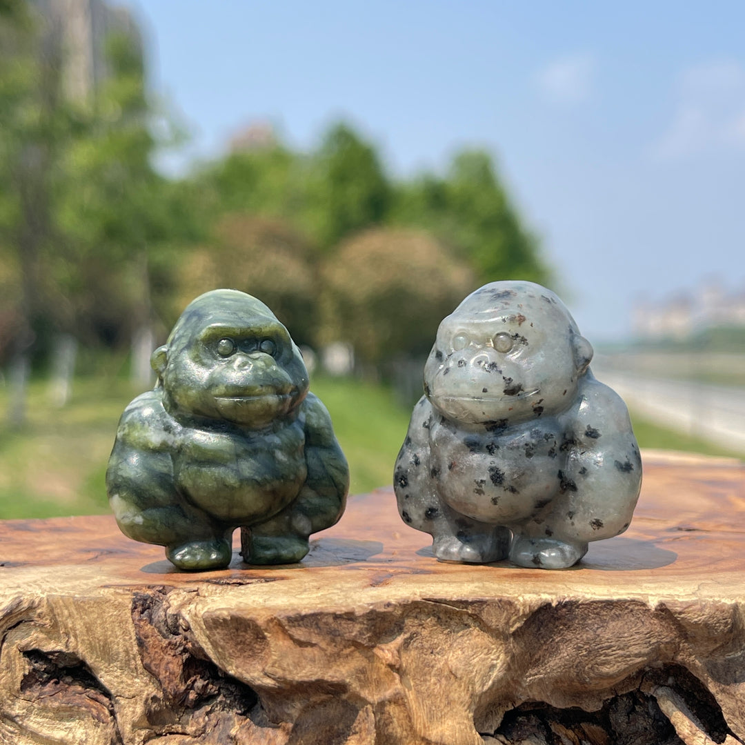 Natural Crystal Carving Gorilla