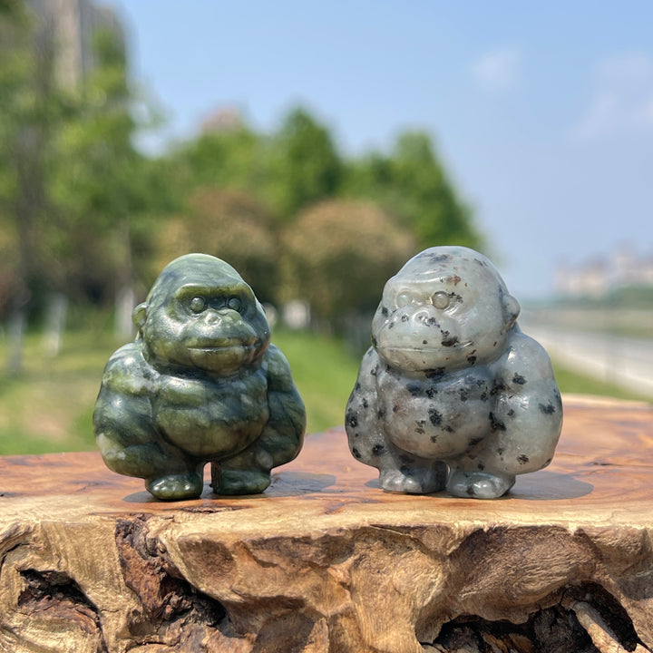 Natural Crystal Carving Gorilla