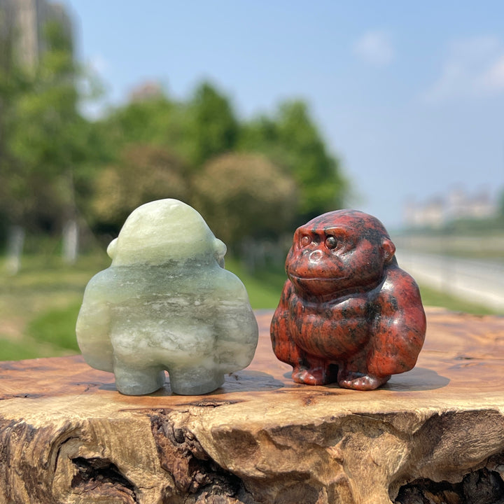 Natural Crystal Carving Gorilla