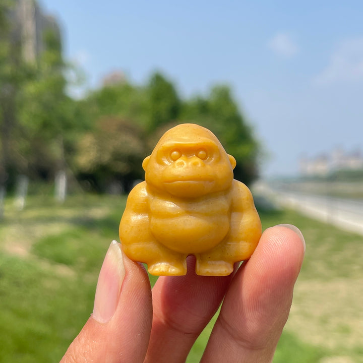 Natural Crystal Carving Gorilla