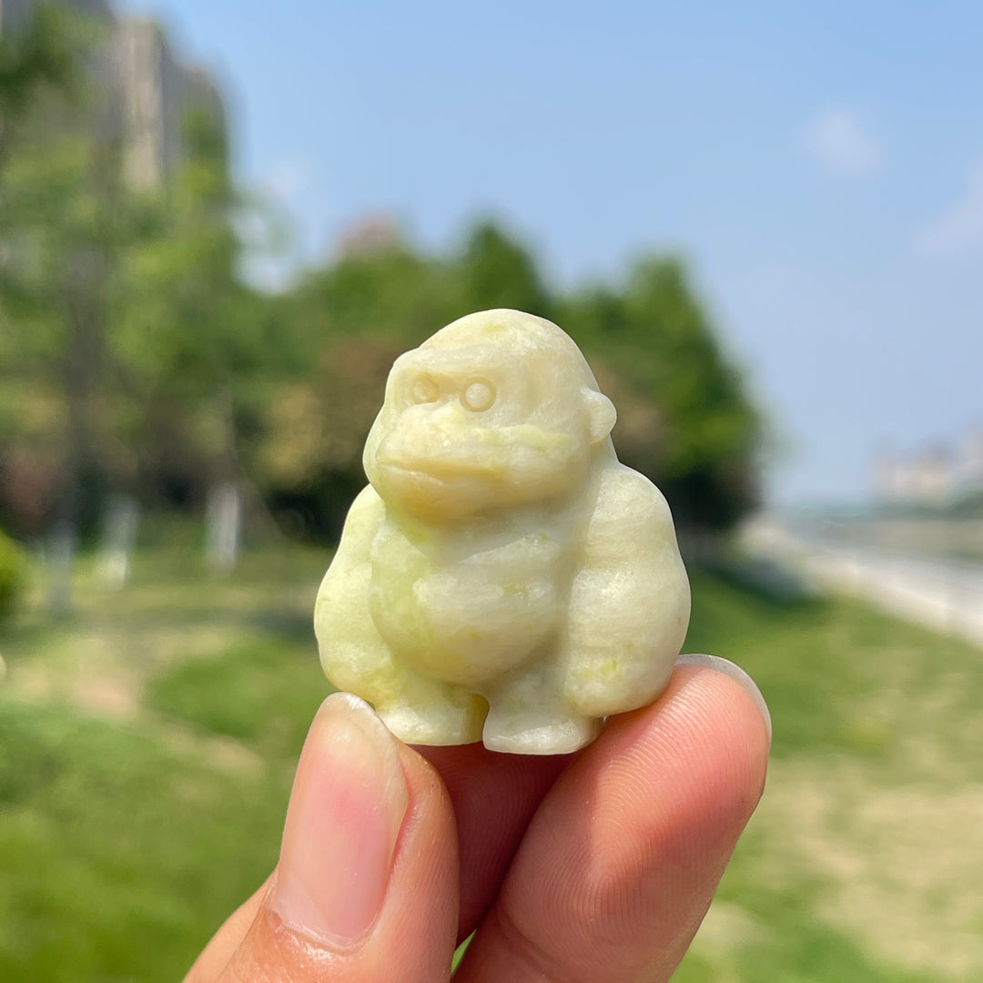 Natural Crystal Carving Gorilla