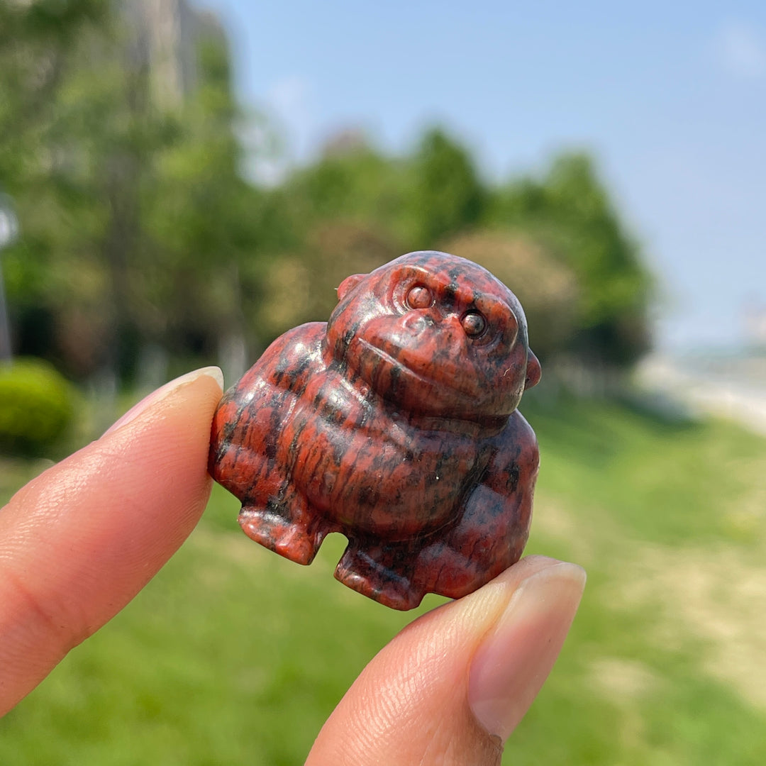 Natural Crystal Carving Gorilla
