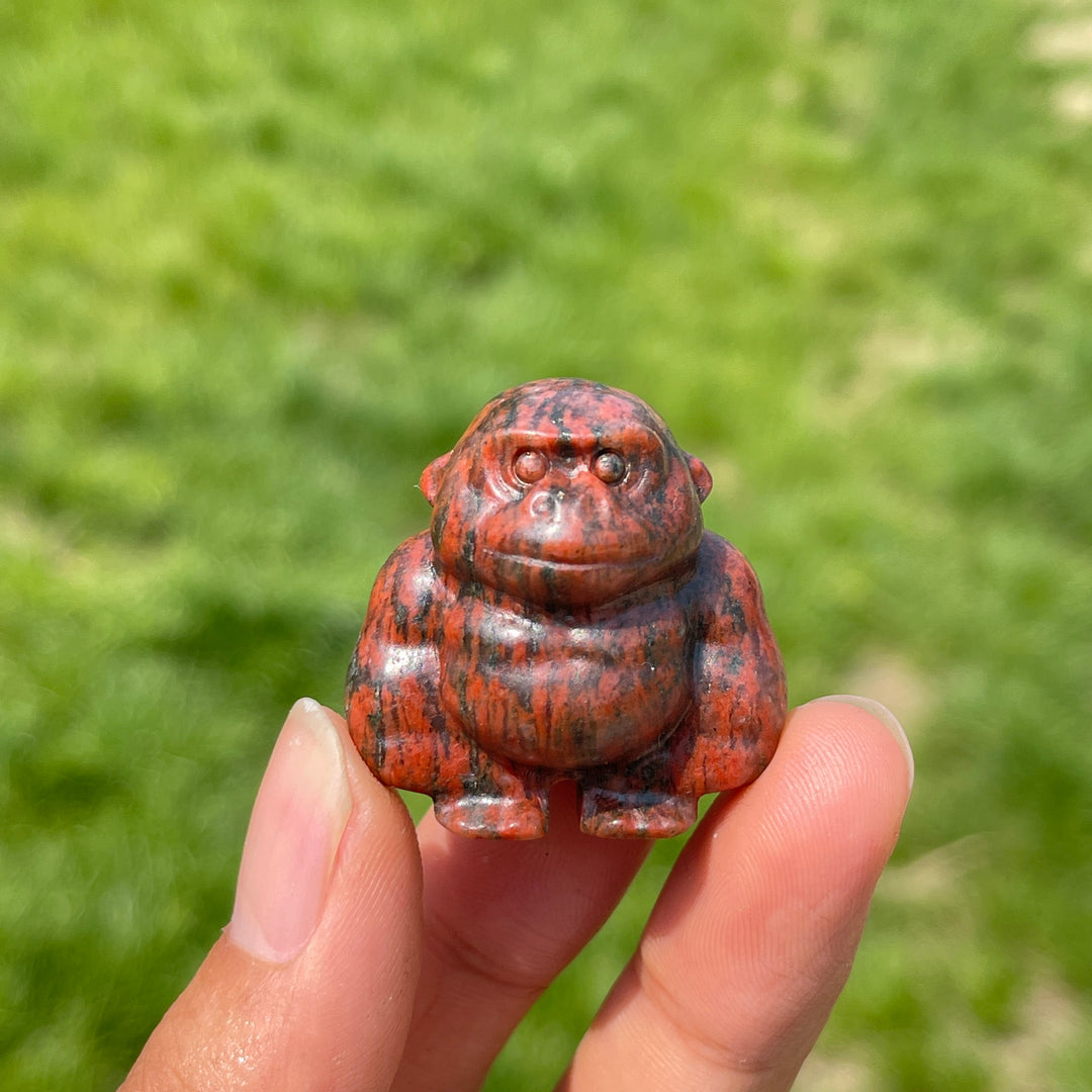Natural Crystal Carving Gorilla