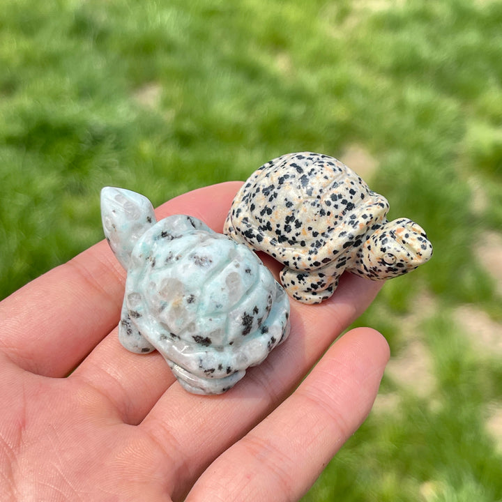 Natural Crystal Carving Turtle
