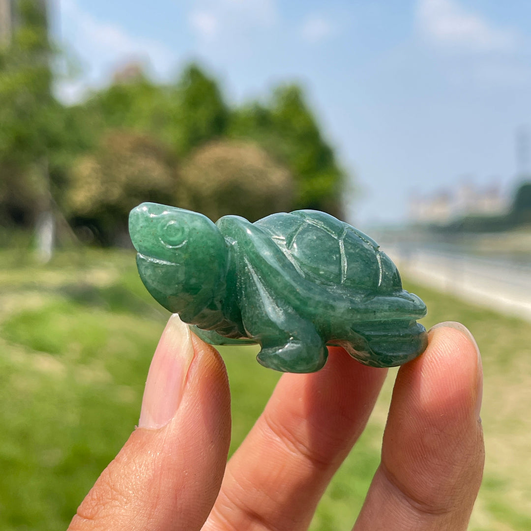 Natural Crystal Carving Turtle