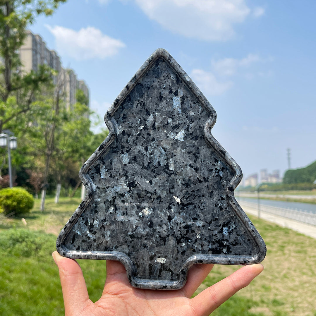 Natural Larvikite Christmas Tree Tray