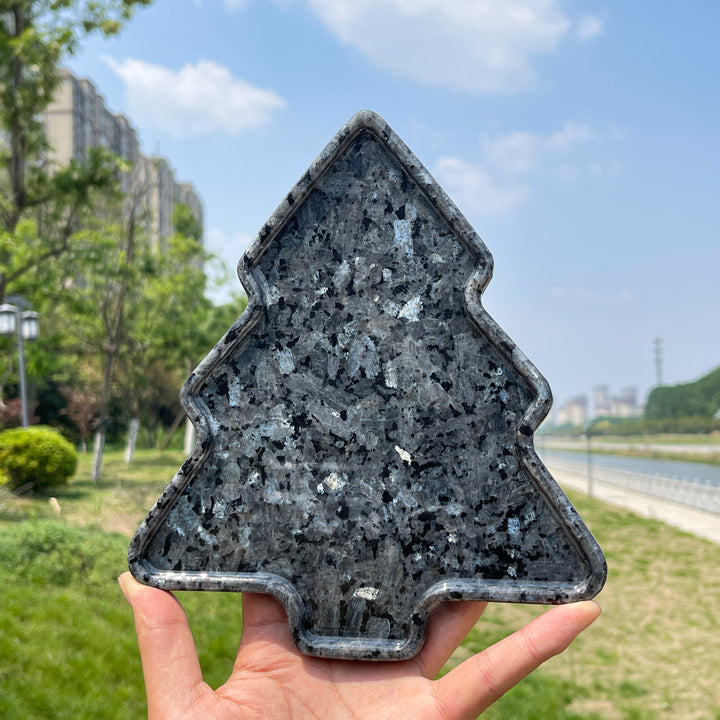 Natural Larvikite Christmas Tree Tray