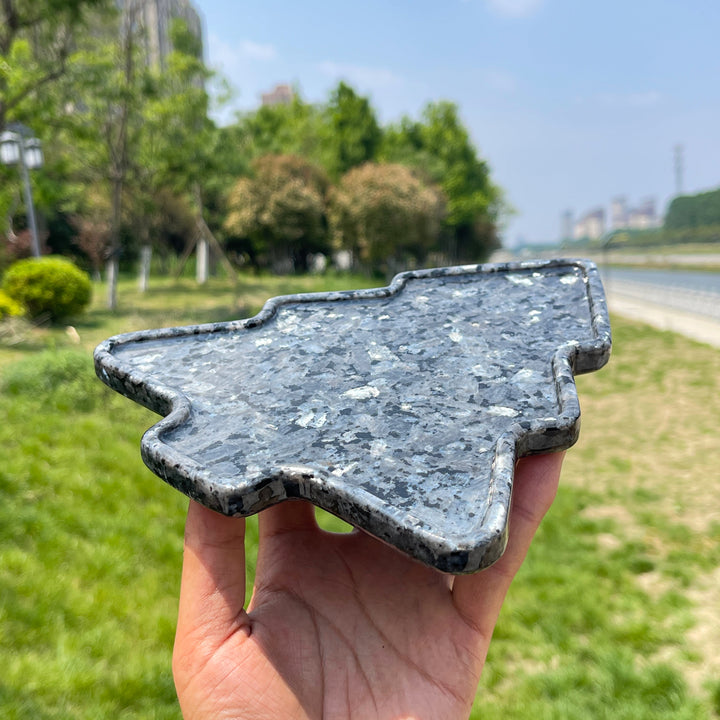 Natural Larvikite Christmas Tree Tray