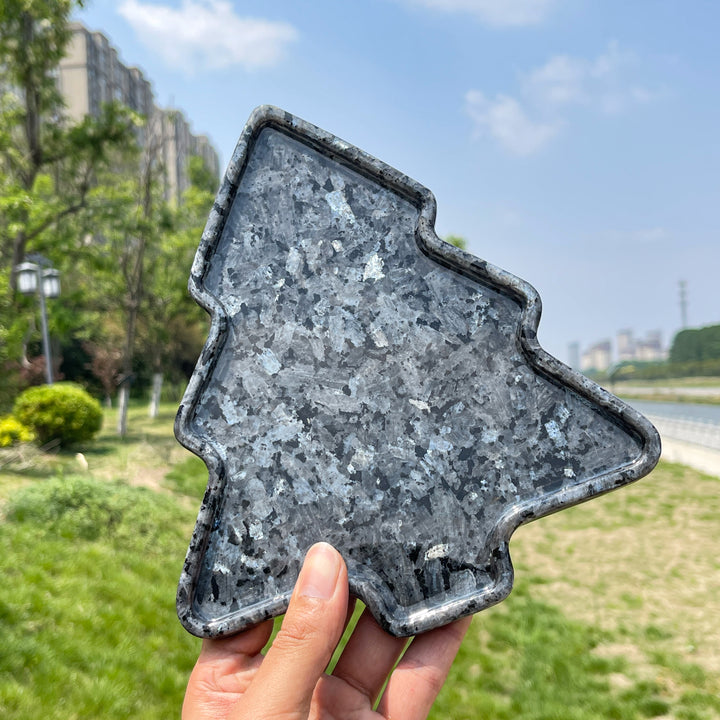 Natural Larvikite Christmas Tree Tray