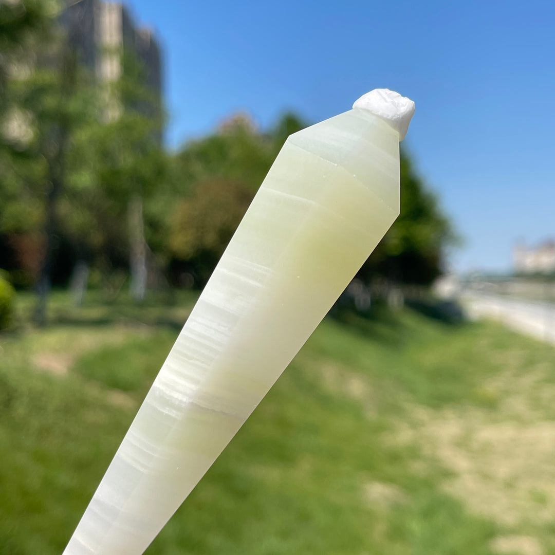 Natural Crystal Afghanistan Jade Wand