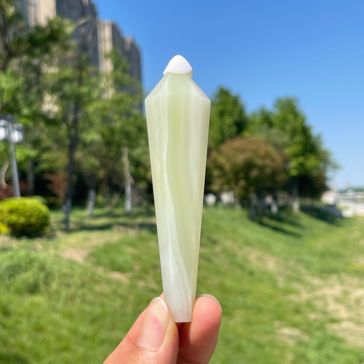Natural Crystal Afghanistan Jade Wand