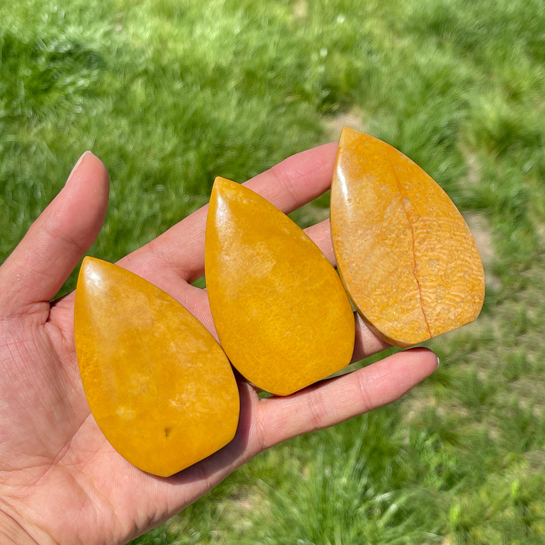Natural Yellow Aventurine Crystal Teardrop