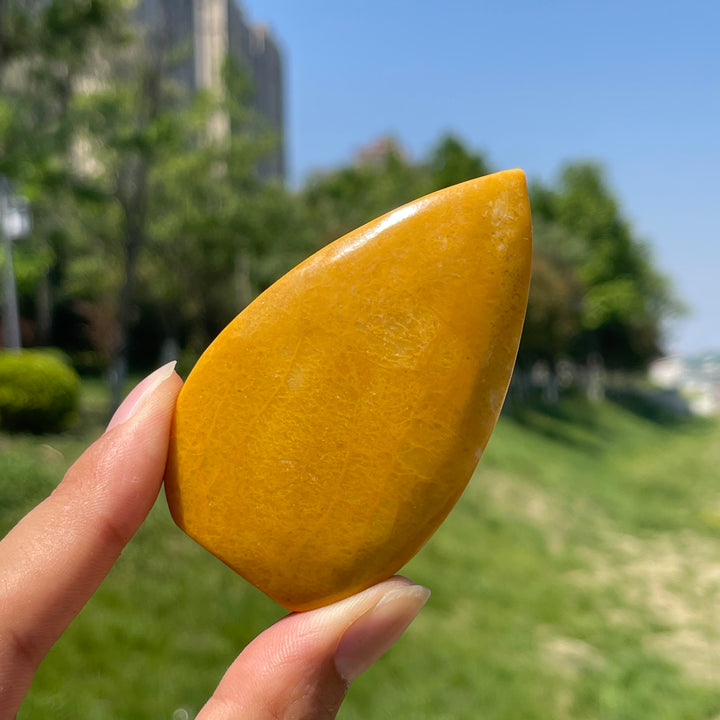 Natural Yellow Aventurine Crystal Teardrop