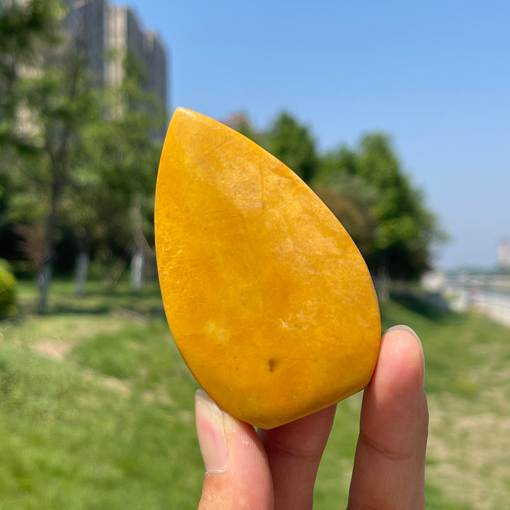 Natural Yellow Aventurine Crystal Teardrop