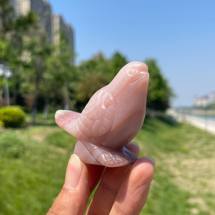 Natural Calcite Crystal Bird Carving