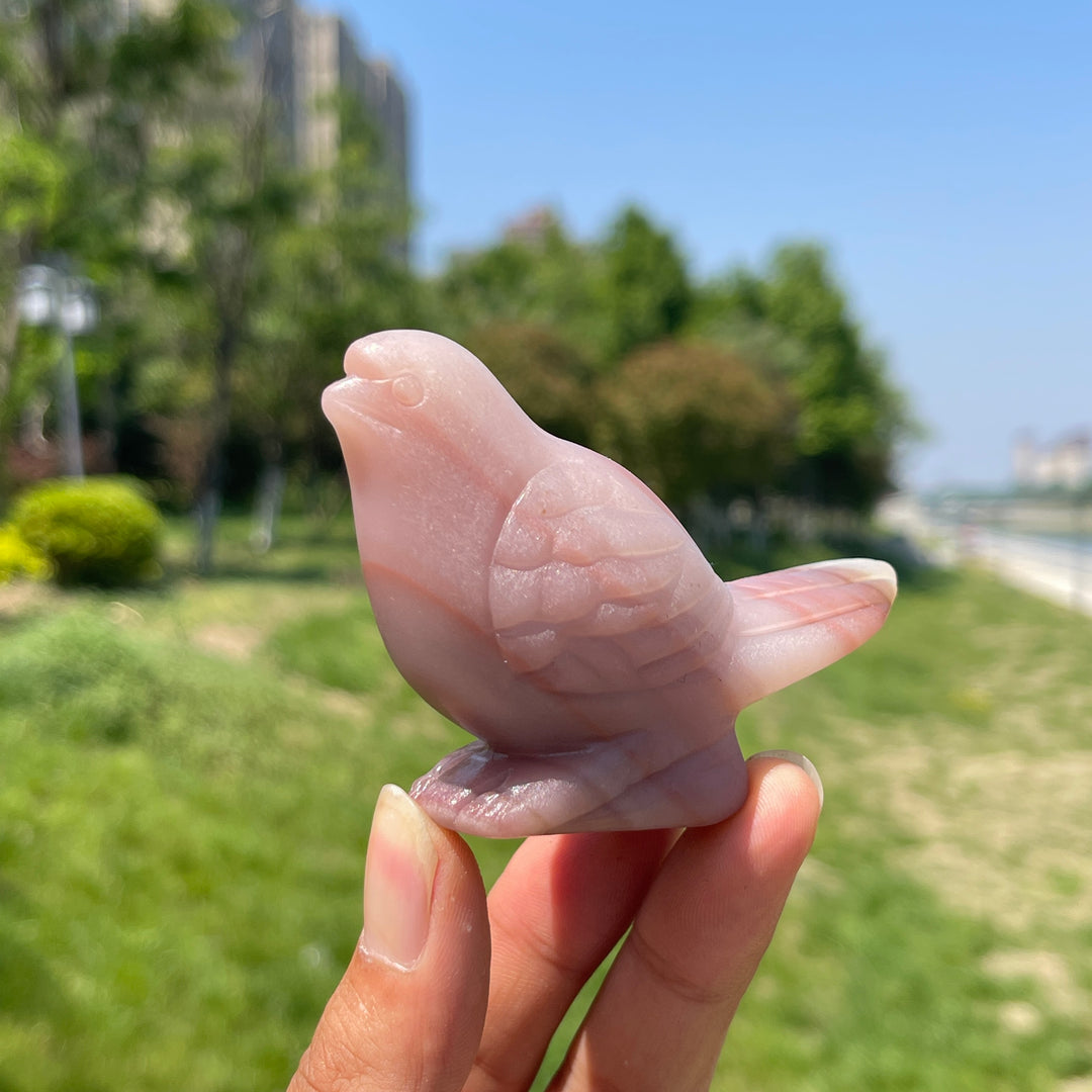 Natural Calcite Crystal Bird Carving