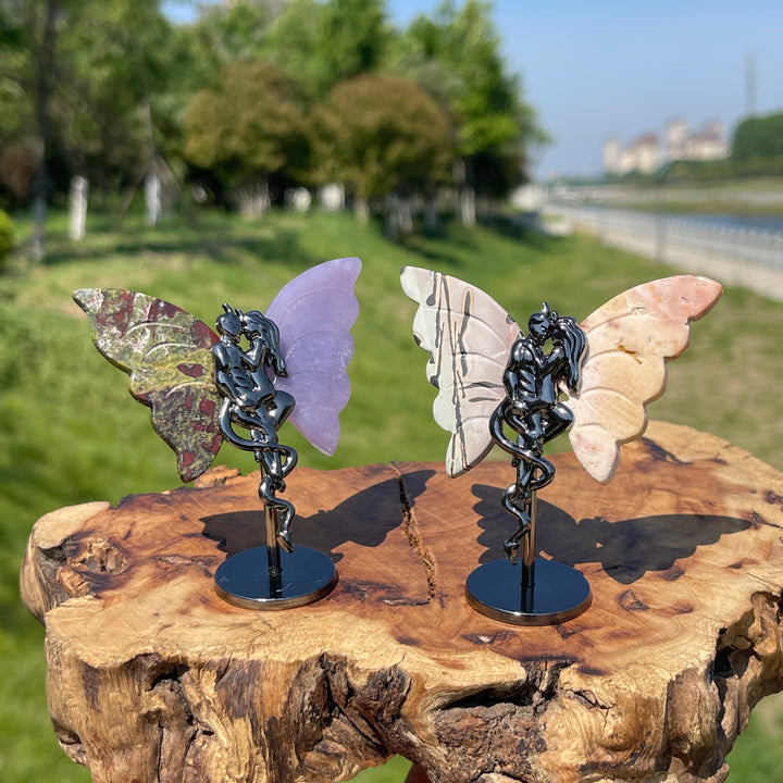 Natural Crystal Angel & Demon Wings
