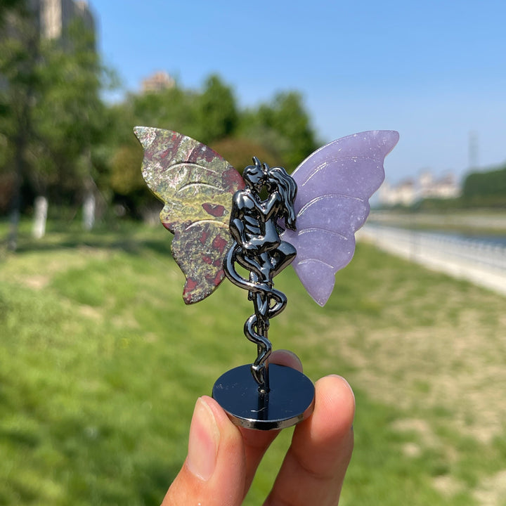 Natural Crystal Angel & Demon Wings