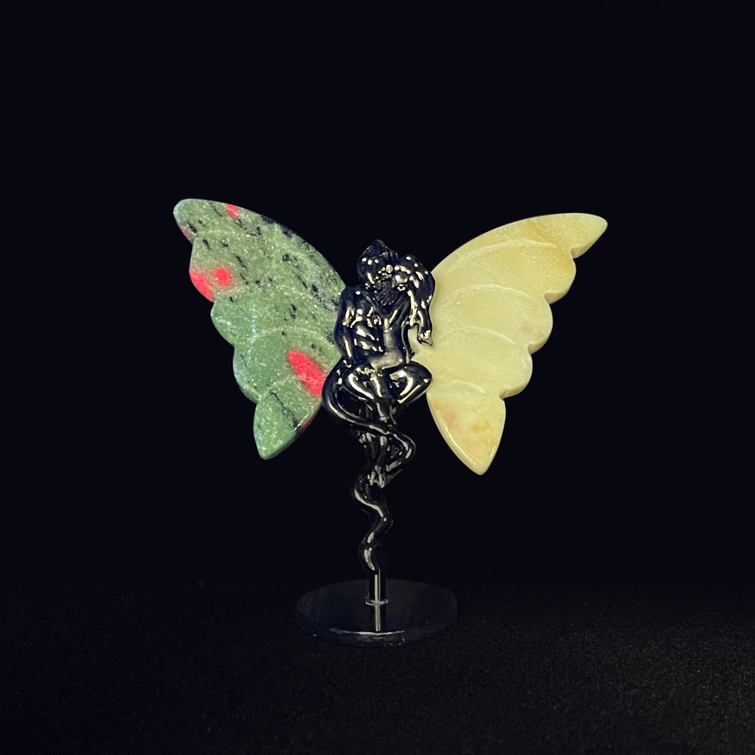 Natural Crystal Angel & Demon Wings
