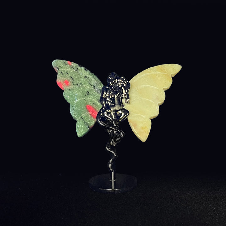 Natural Crystal Angel & Demon Wings