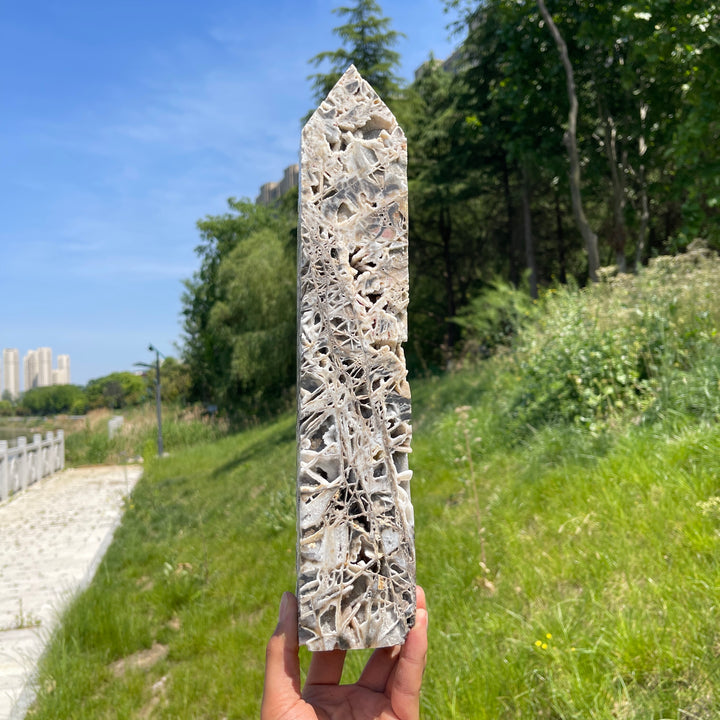 Unique,A Slightly Imperfect Natural Crystal Sphalerite Point