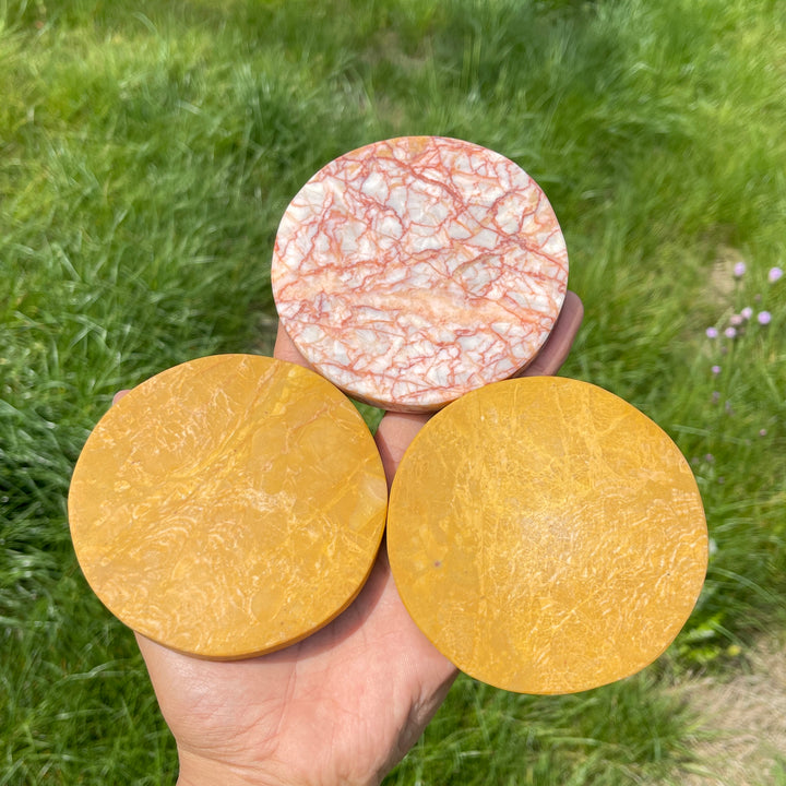 Natural Crystal Round Disc