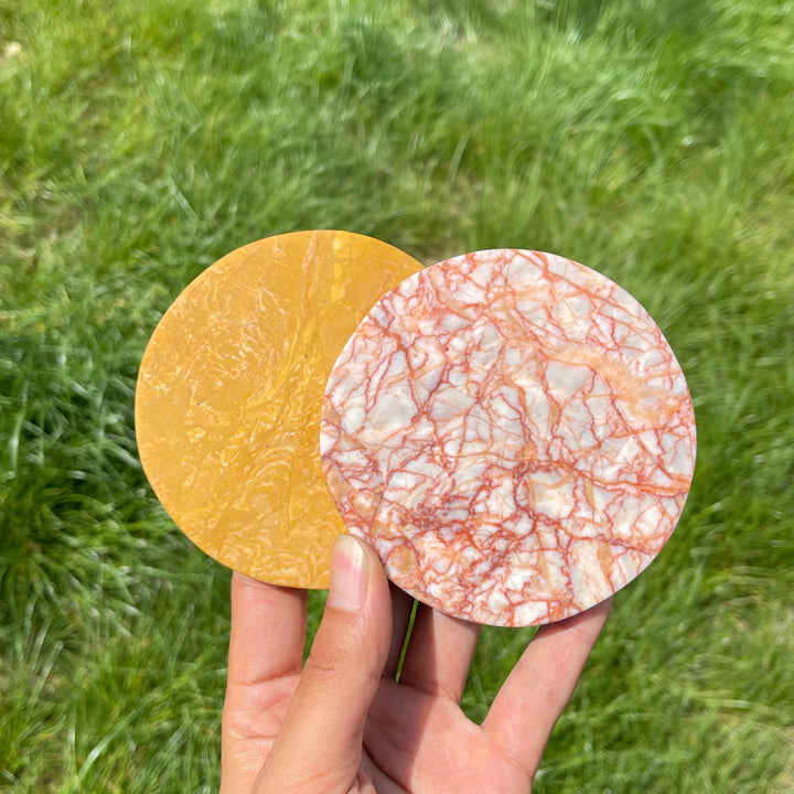 Natural Crystal Round Disc