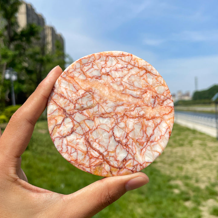 Natural Crystal Round Disc