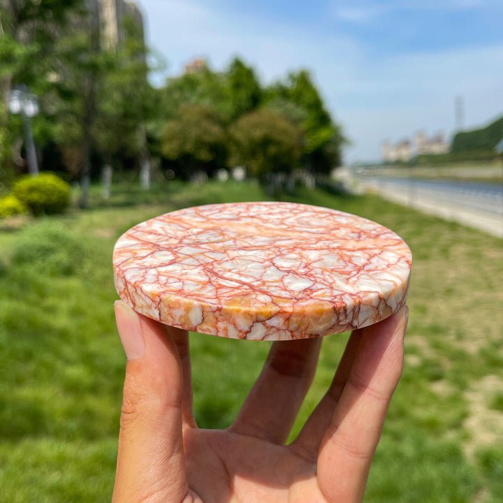 Natural Crystal Round Disc