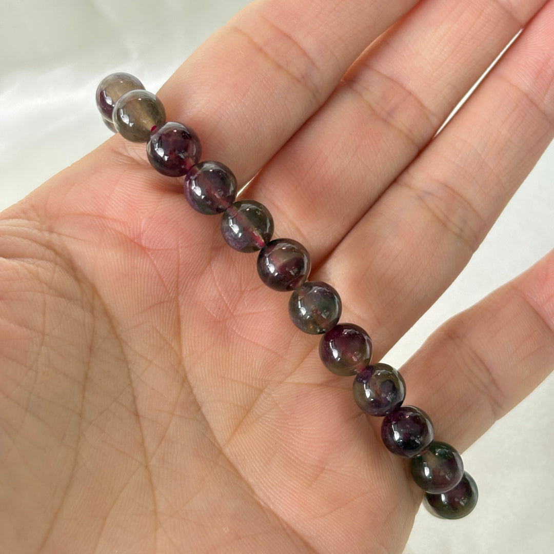Plum Tourmaline Bracelet 7.3-7.4mm
