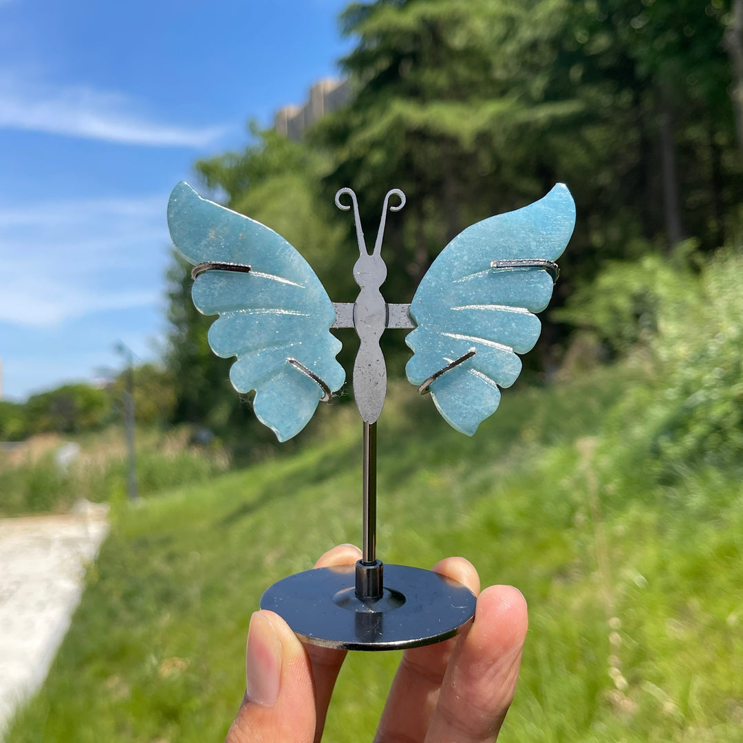 Unique,Natural Trolleite Butterfly Wings Display