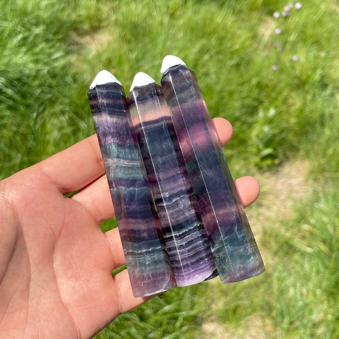 Natural Fluorite Crystal Point
