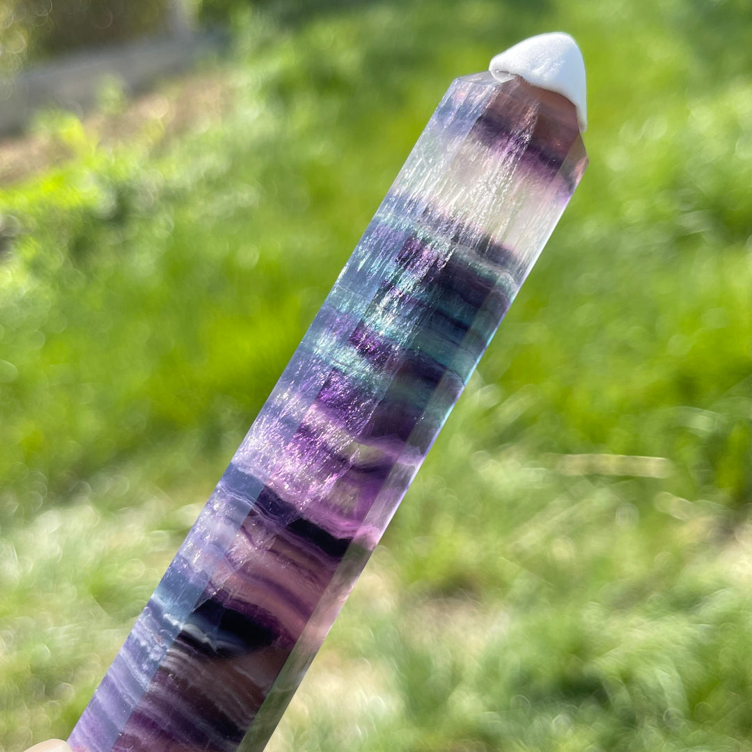 Natural Fluorite Crystal Point