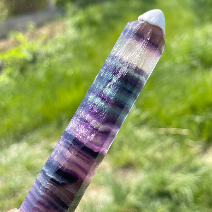 Natural Fluorite Crystal Point