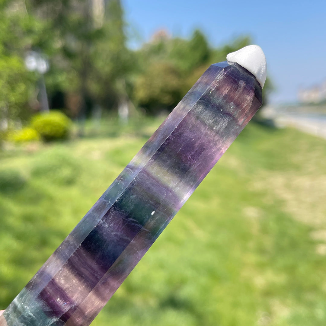 Natural Fluorite Crystal Point