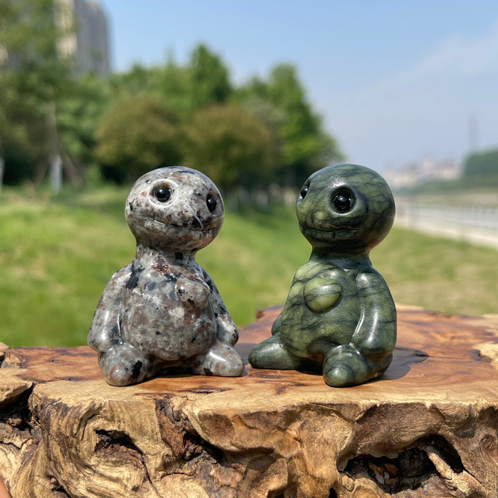 Natural Crystal Sitting Buddy Carving