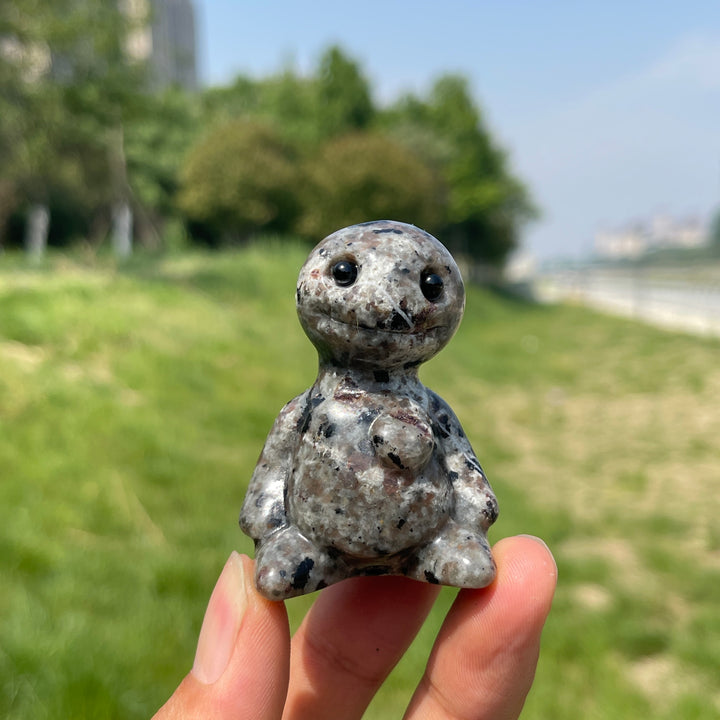 Natural Crystal Sitting Buddy Carving
