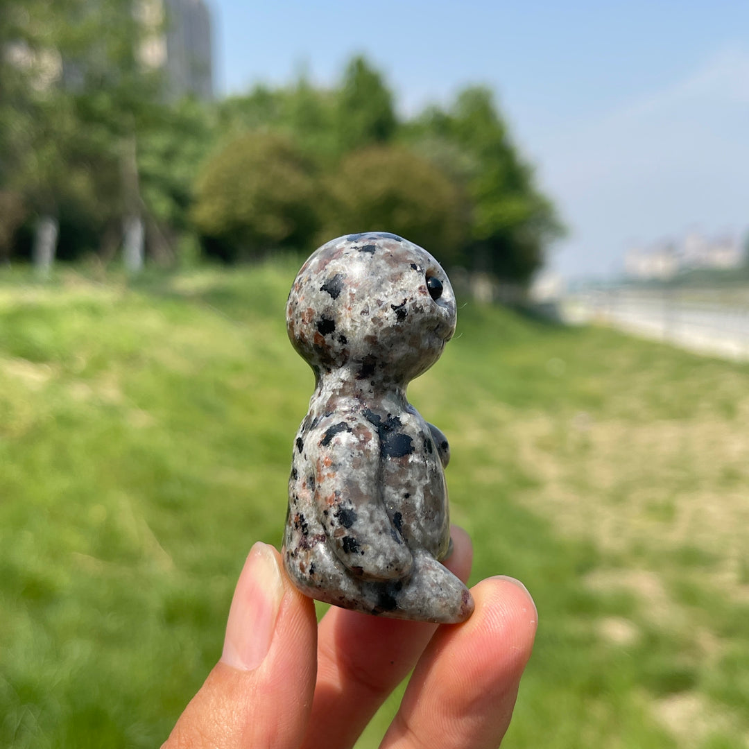Natural Crystal Sitting Buddy Carving